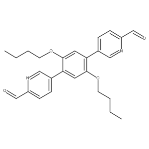 5,5'-(2,5-Dibutoxy-1,4-phenylene)dipicolinaldehyde结构式