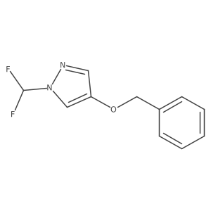 4-(benzyloxy)-1-(difluoromethyl)-1H-pyrazole结构式