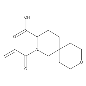 2-Prop-2-enoyl-9-oxa-2-azaspiro[5.5]undecane-3-carboxylic acid Structure