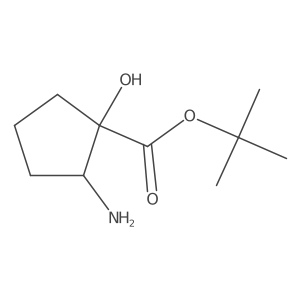 Tert-butyl 2-amino-1-hydroxycyclopentane-1-carboxylate Structure