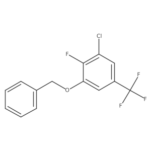 1-(Benzyloxy)-3-chloro-2-fluoro-5-(trifluoromethyl)benzene结构式