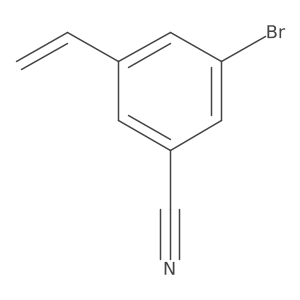 3-Bromo-5-ethenylbenzonitrile Structure