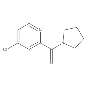 4-Chloro-2-[(pyrrolidin-1-yl)carbonyl]pyridine结构式