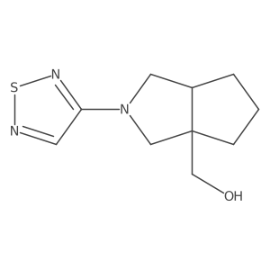 [2-(1,2,5-Thiadiazol-3-yl)-octahydrocyclopenta[c]pyrrol-3a-yl]methanol Structure