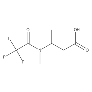 (3R)-3-(2,2,2-trifluoro-N-methylacetamido)butanoic acid Structure
