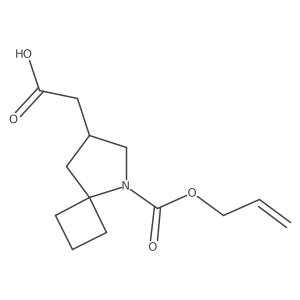 2-{5-[(Prop-2-en-1-yloxy)carbonyl]-5-azaspiro[3.4]octan-7-yl}acetic acid结构式