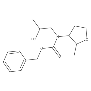 benzyl N-(2-hydroxypropyl)-N-(2-methyloxolan-3-yl)carbamate结构式