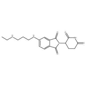 2-(2,6-Dioxo-3-piperidyl)-5-[3-(ethylamino)propylamino]isoindoline-1,3-dione Structure