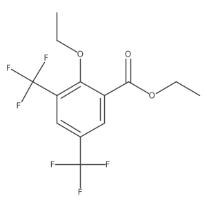 Ethyl 2-ethoxy-3,5-bis(trifluoromethyl)benzoate结构式
