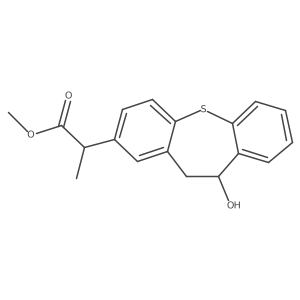 Methyl 2-(10-hydroxy-10,11-dihydrodibenzo[b,f]thiepin-2-yl)propanoate Structure