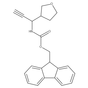 (9H-fluoren-9-yl)methyl N-[1-(oxolan-3-yl)prop-2-yn-1-yl]carbamate结构式