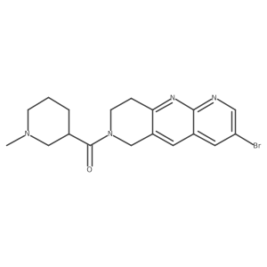 3-{3-bromo-6H,7H,8H,9H-pyrido[2,3-b]1,6-naphthyridine-7-carbonyl}-1-methylpiperidine Structure