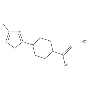 1-(4-Methyl-1,3-thiazol-2-yl)piperidine-4-carboxylicacidhydrochloride结构式