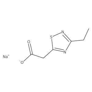 Sodium 2-(3-ethyl-1,2,4-thiadiazol-5-yl)acetate结构式
