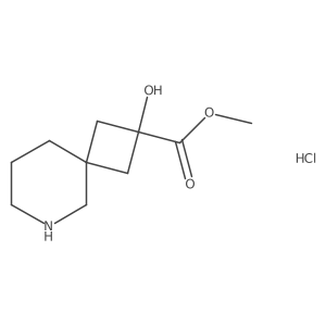 Methyl 2-hydroxy-6-azaspiro[3.5]nonane-2-carboxylate hydrochloride Structure