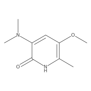 3-(Dimethylamino)-5-methoxy-6-methyl-2(1H)-pyridinone结构式