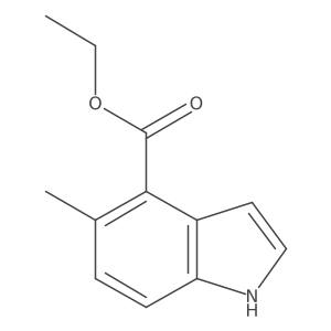 Ethyl 5-methyl-1H-indole-4-carboxylate结构式