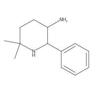 Rel-(2R,3R)-6,6-dimethyl-2-phenylpiperidin-3-amine结构式