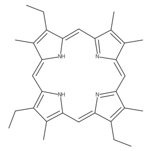 CCC1=C(C)c2cc3nc(cc4[nH]c(cc5[nH]c(cc1n2)c(C)c5CC)c(C)c4CC)C(C)=C3C结构式