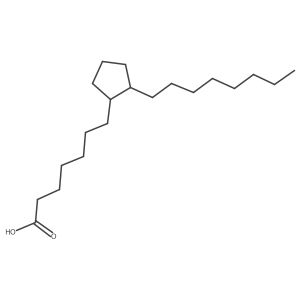 7-((1R,2R)-2-Octylcyclopentyl)heptanoic acid结构式