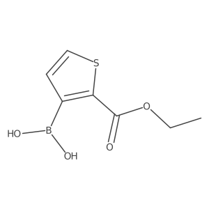 2-(Ethoxycarbonyl)thiophen-3-ylboronic acid结构式