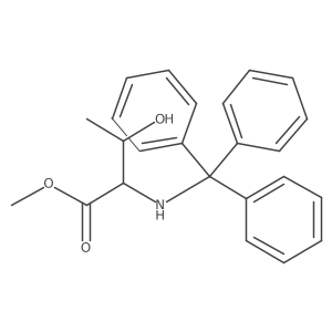 Methyl 3-hydroxy-2-[(triphenylmethyl)amino]butanoate Structure