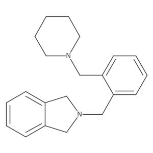 2,3-Dihydro-2-[[2-(1-piperidinylmethyl)phenyl]methyl]-1H-isoindole Structure