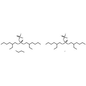 Bis(2-ethylhexoxy)phosphoryl phosphate;ethane-1,2-diolate;titanium(4+) Structure