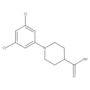1-(3,5-Dichlorophenyl)-4-piperidinecarboxylic acid结构式