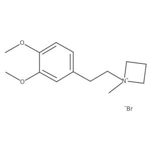 1-(3,4-Dimethoxyphenethyl)-1-methylazetidin-1-ium bromide结构式