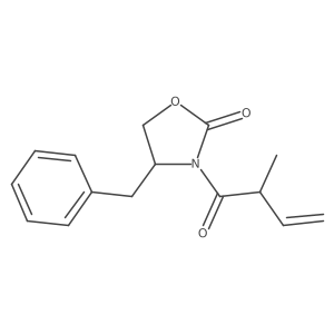 (R)-4-Benzyl-3-((R)-2-methylbut-3-enoyl)oxazolidin-2-one Structure