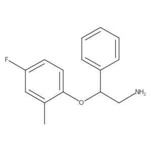 2-(4-Fluoro-2-methyl-phenoxy)-2-phenyl-ethylamine结构式