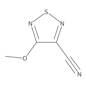 3-Cyano-4-methoxy-1,2,5-thiadiazole结构式
