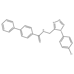 N-{[1-(4-chlorophenyl)-1H-1,2,3,4-tetrazol-5-yl]methyl}-[1,1'-biphenyl]-4-carboxamide Structure