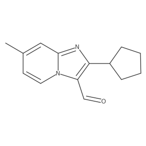 2-Cyclopentyl-7-methylimidazo[1,2-a]pyridine-3-carbaldehyde Structure