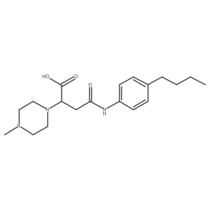 4-((4-Butylphenyl)amino)-2-(4-methylpiperazin-1-yl)-4-oxobutanoic acid Structure
