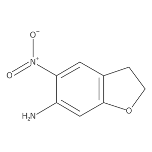 6-Benzofuranamine, 2,3-dihydro-5-nitro-结构式