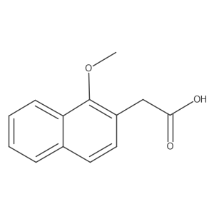1-Methoxynaphthalene-2-acetic acid Structure