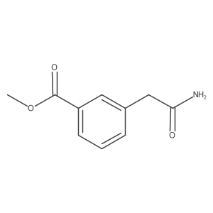 Methyl 3-(2-amino-2-oxoethyl)benzoate结构式