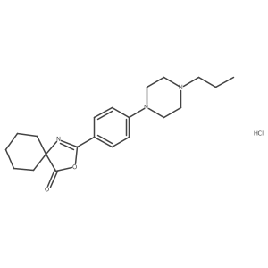2-[4-(4-Propylpiperazin-1-yl)phenyl]-3-oxa-1-azaspiro[4.5]dec-1-en-4-one hydrochloride结构式