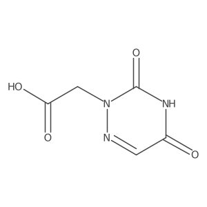 2-(3,5-Dioxo-2,3,4,5-tetrahydro-1,2,4-triazin-2-yl)acetic acid Structure
