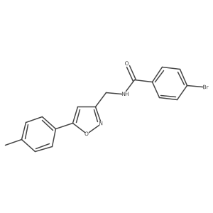 4-bromo-N-((5-(p-tolyl)isoxazol-3-yl)methyl)benzamide Structure