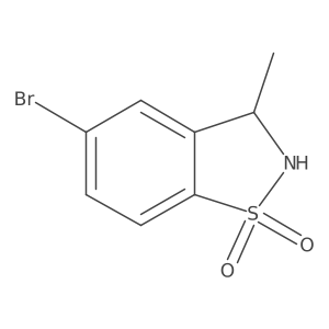 5-Bromo-3-methyl-2,3-dihydrobenzo[d]isothiazole 1,1-dioxide结构式