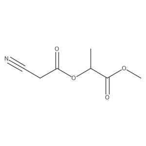Methyl 2-(2-cyanoacetoxy)propanoate Structure