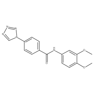 N-(3,4-dimethoxyphenyl)-4-(1H-tetrazol-1-yl)benzamide Structure