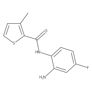 N-(2-Amino-4-fluorophenyl)-3-methyl-2-thiophenecarboxamide结构式