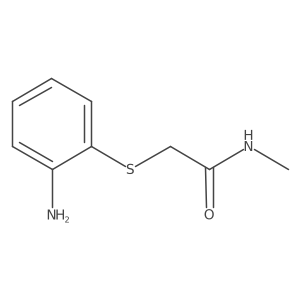 2-[(2-Aminophenyl)sulfanyl]-N-methylacetamide Structure