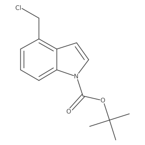 Tert-butyl 4-(chloromethyl)-1h-indole-1-carboxylate Structure