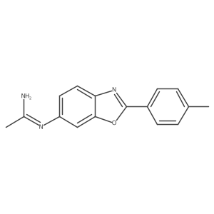 n-[2-(4-Methylphenyl)benzoxazol-6-yl]acetamidine结构式