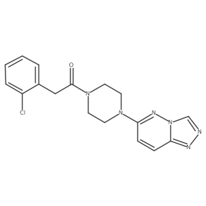1-(4-([1,2,4]Triazolo[4,3-b]pyridazin-6-yl)piperazin-1-yl)-2-(2-chlorophenyl)ethanone结构式